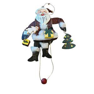Pull String Santa Claus Ornament